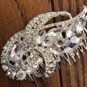 Crystal bridal hair comb, medium, sparkly comb